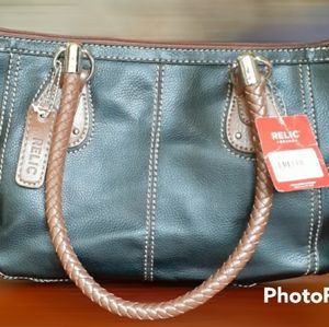 Relic Black and Brown Mariah Tote Bag